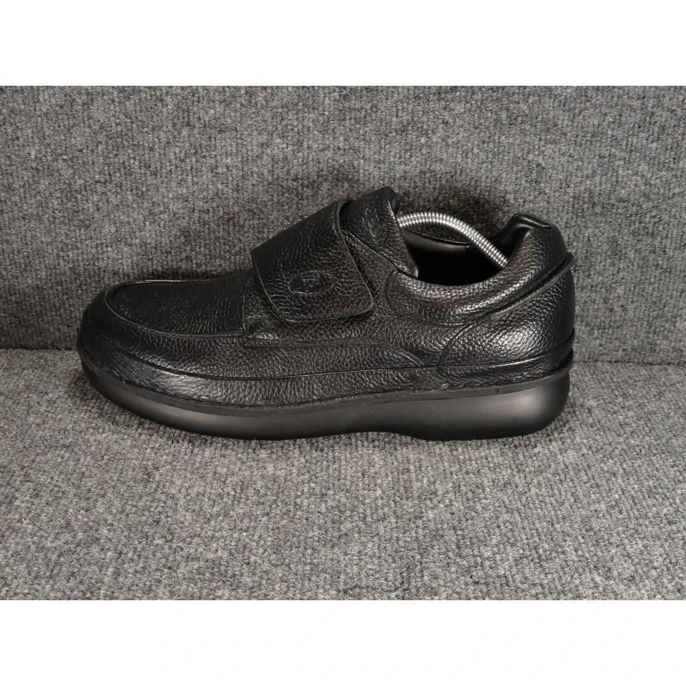 Propet Shoes Men's Black Leather Strap Slip On Loafers Size 14 M Comfort M5015